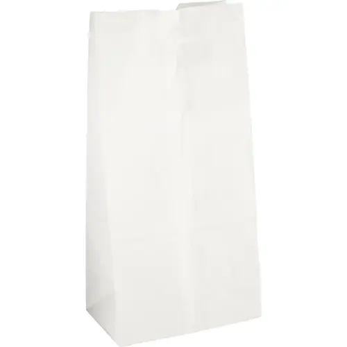 8 Lb. White Paper Shopping Bag - pack of 500