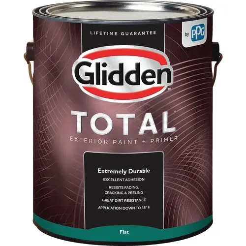 Total Exterior Paint + Primer Flat White & Pastel Base 1 Gallon