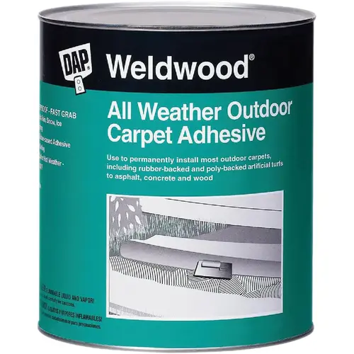 Weldwood All Weather Outdoor Carpet Adhesive, 1 Qt.