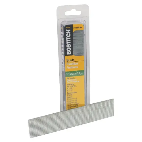 18-Gauge Coated Brad Nail, 1 In. (3000 Ct.) 18-Gauge Coated Brad Nail, 1 In. (3000 Ct.)