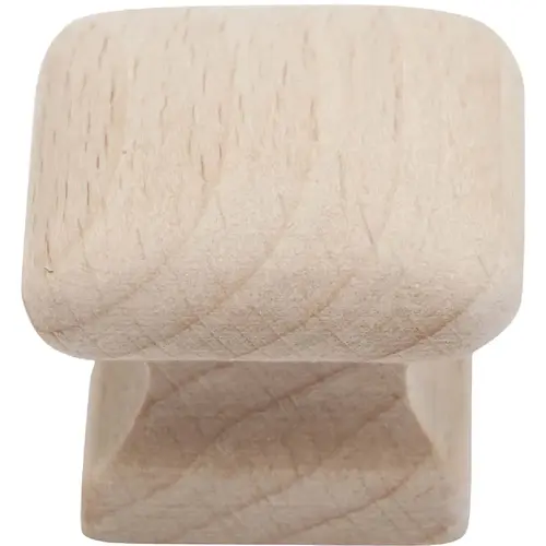 Wood Hardwood Square 2 In. Cabinet Knob, - pack of 2 Wood Hardwood Square 2 In. Cabinet Knob, - pack of 2