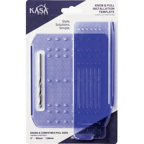 Decorative Hardware Mounting Template Kit Plastic Purple