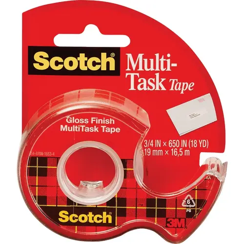 MultiTask Tape, 3/4 In. x 650 In. Transparent
