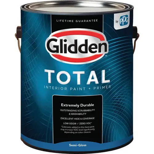 Total Interior Paint + Primer Semi-Gloss White & Pastel Base 1 Gallon