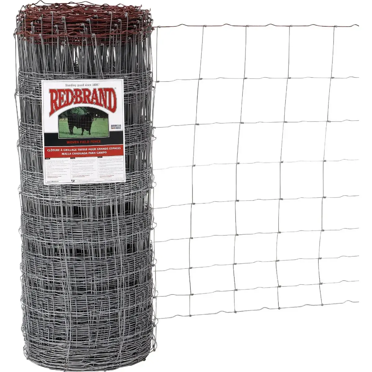 Keystone Technologies Red Brand 39 In. H. x 330 Ft. L. Galvanized Steel Class 1 Monarch Field Fence 70046