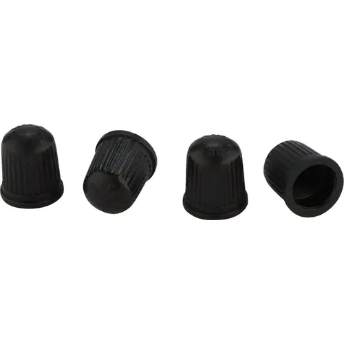 Plastic Black Tire Valve Cap - pack of 4 Plastic Black Tire Valve Cap - pack of 4
