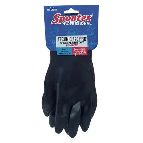 Technic 420 Pro Large Neoprene Rubber Glove Black Pair Technic 420 Pro Large Neoprene Rubber Glove Black Pair