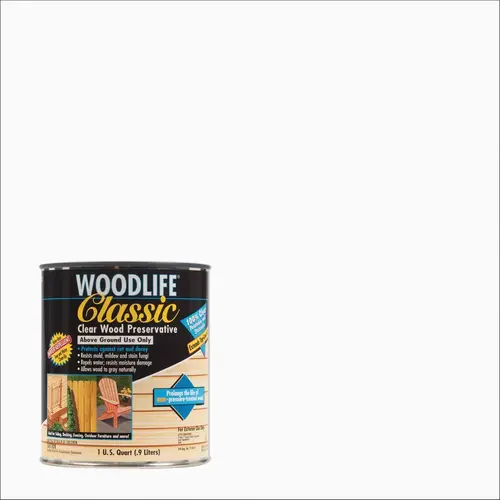 Woodlife Clear Water-Based Classic Wood Preservative, 1 Qt.