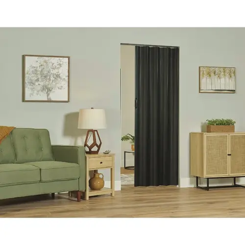 Sienna 36 In. x 80 In. Black PVC Folding Door Sienna 36 In. x 80 In. Black PVC Folding Door