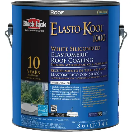 Elasto-Kool 1000 1 Gal. 10-Year White Siliconized Elastomeric Coating