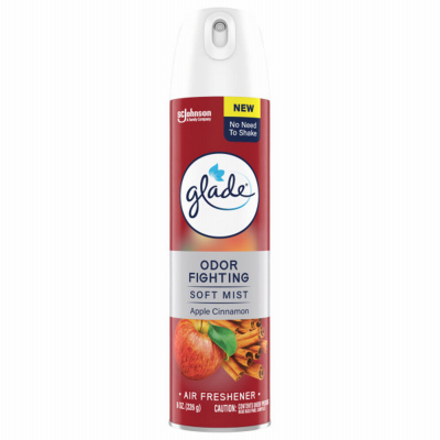 S C JOHNSON WAX 05290 Air Freshener Spray Apple Cinnamon Scent 8 oz Aerosol