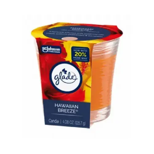 Scented Wax Candle, Hawaiian Breeze, 4.08 oz. Scented Wax Candle, Hawaiian Breeze, 4.08 oz.