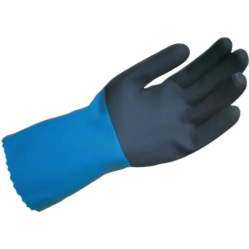 Bench-Mark XL Neoprene Latex Rubber Glove Blue Pair