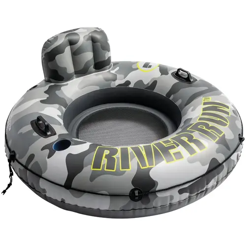 River Run 53 In. Dia. Tube Float, Gray & Black Camo