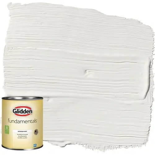 Fundamentals Grab-N-Go Flat Interior Paint, White, 1 Qt.