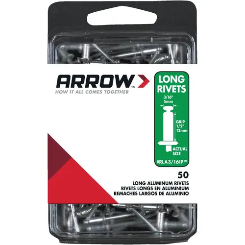 3/16 In. x 1/2 In. Aluminum Rivet (50-Count)