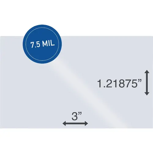 3 In. x 1.21875 In. Label Holder Clear - pack of 1000