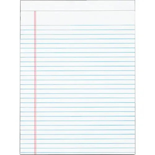 8-1/2 In. W. x 11 In. H. 50-Sheet White Top Bound Legal Pad - pack of 12