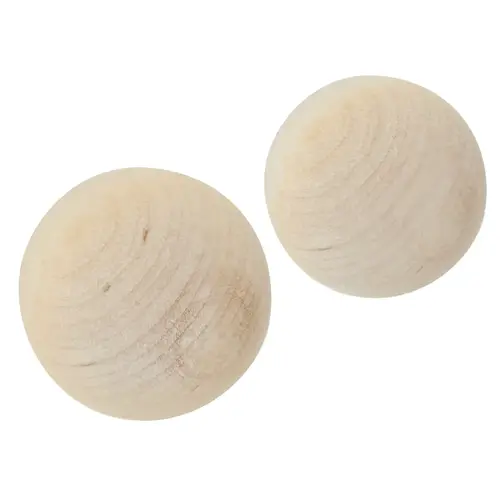 Wood Hardwood Round 1 In. Cabinet Knob, - pack of 2 Wood Hardwood Round 1 In. Cabinet Knob, - pack of 2