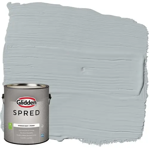 Spred Interior Grab-N-Go Paint + Primer Semi-Gloss Paint, Gray Frost, 1 Gal. Spred Interior Grab-N-Go Paint + Primer Semi-Gloss Paint, Gray Frost, 1 Gal.