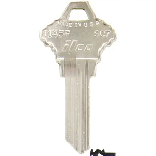 Schlage Nickel Plated House Key, SC7 / 1145F - pack of 10 Schlage Nickel Plated House Key, SC7 / 1145F - pack of 10