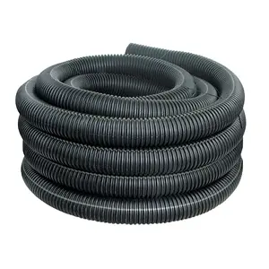 ADVANCED DRAINAGE SYSTEMS 451-100 4 In. X 100 Ft. Corrugated Solid Drainage Pipe Black