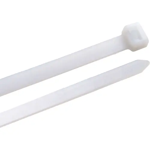 DoubleLock 8 In. x 0.25 In. Natural Color Nylon Cable Tie - pack of 100 DoubleLock 8 In. x 0.25 In. Natural Color Nylon Cable Tie - pack of 100