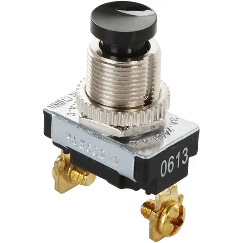 Black 2-Terminal Push-Button Switch