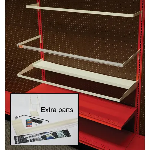 Utility Lighting Display Rack Cream