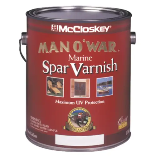 Man O'War Satin Marine Interior & Exterior Varnish, Gallon