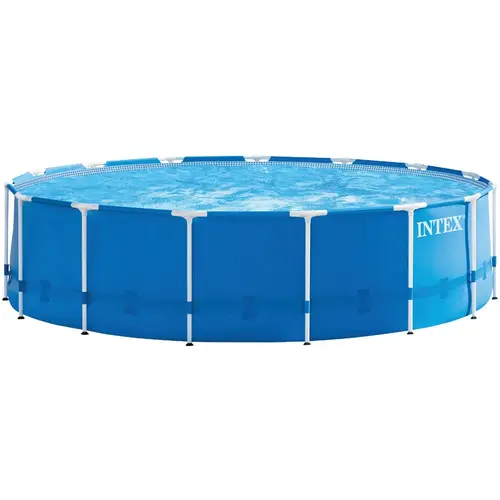 48 In. D. x 15 Ft. Dia. Metal Frame Pool Blue