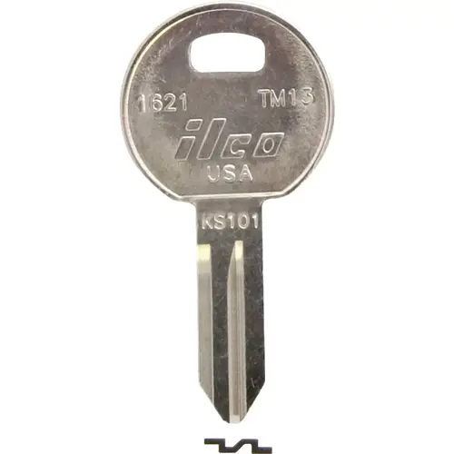 Trimark Nickel Plated Toolbox Key, TM13 / 1621 - pack of 10 Trimark Nickel Plated Toolbox Key, TM13 / 1621 - pack of 10