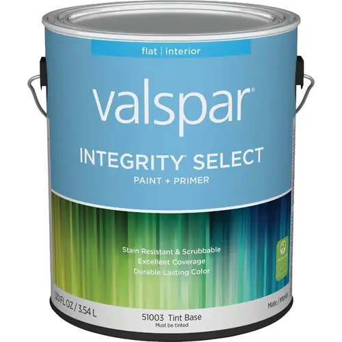 Integrity Select Paint & Primer Flat Interior Paint, Tint Base, 1 Gal. Integrity Select Paint & Primer Flat Interior Paint, Tint Base, 1 Gal.
