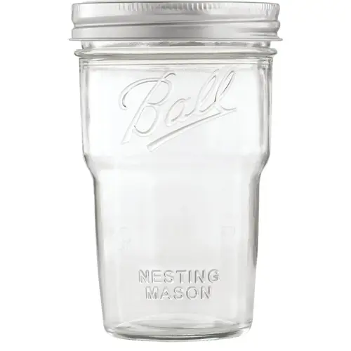 Wide Mouth 16 Oz Nesting Mason Jar - pack of 4