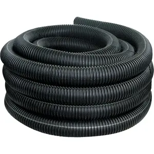 ADVANCED DRAINAGE SYSTEMS 351-100 3 In. X 100 Ft. Polyethylene Corrugated Solid Pipe Black