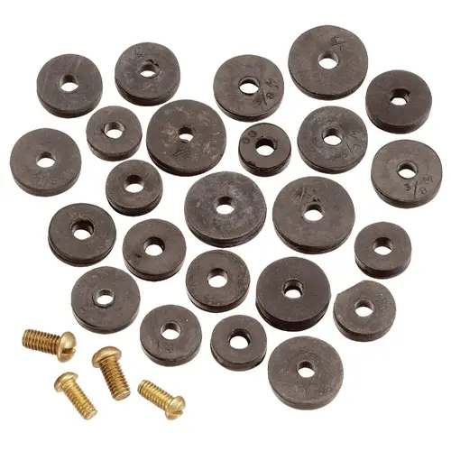 Assorted Black Flat Faucet Washer (20 Ct.) Assorted Black Flat Faucet Washer (20 Ct.)