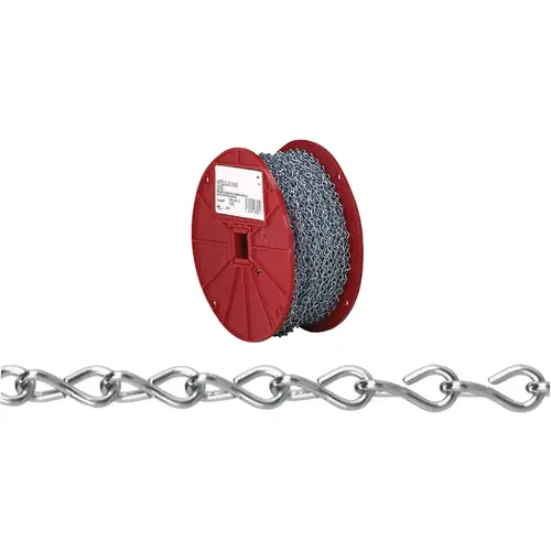 #16 250 Ft. Zinc-Plated Low-Carbon Steel Coil Chain Silver