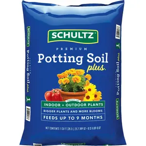 Schultz 50150528 Premium 1 Cu. Ft. All Purpose Indoor & Outdoor Potting Soil Plus