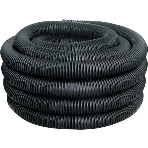 3 In. X 100 Ft. Polyethylene Corrugated Perforated Pipe Black