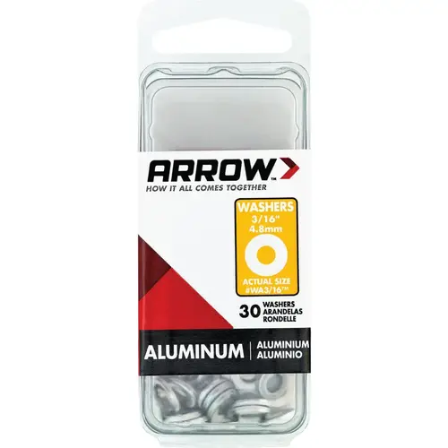 3/16 In. Aluminum Rivet Washer - pack of 30 3/16 In. Aluminum Rivet Washer - pack of 30