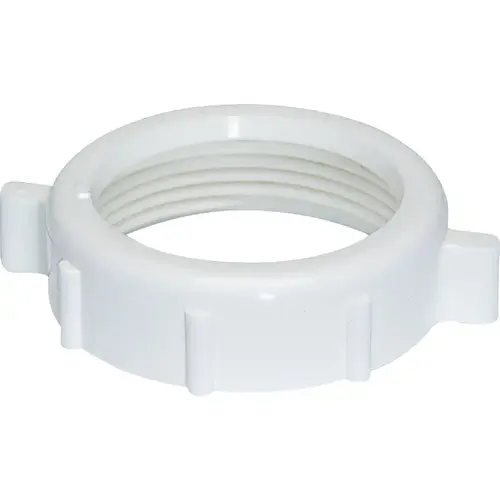 EZ-FLO 1-1/2 In. White Plastic Slip Joint Nut - pack of 10
