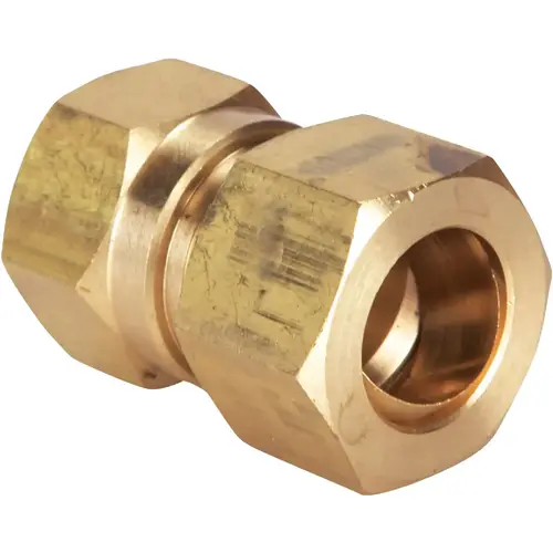 1/2 In. x 3/8 In. Brass Union Compression Adapter 1/2 In. x 3/8 In. Brass Union Compression Adapter