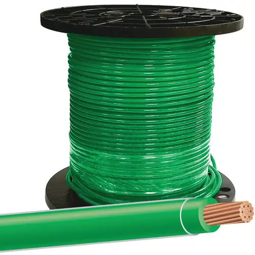 8 AWG Stranded Green THHN Electrical Wire 8 AWG Stranded Green THHN Electrical Wire