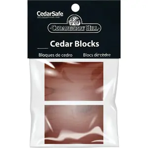 Cedar Safe 306 Cedarberry Hill Aromatic Cedar 3 In. W. x 2.125 In. H. x .69 In. D. Cedar Blocks - pack of 6