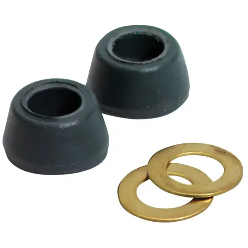 3/8 In. x 23/32 In. Black Cone Faucet Washer