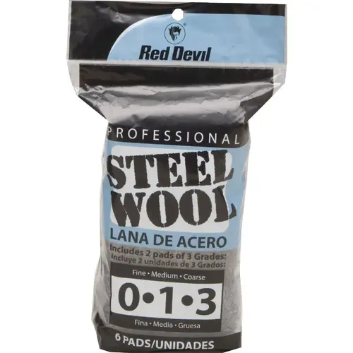 Assorted Steel Wool - pack of 6