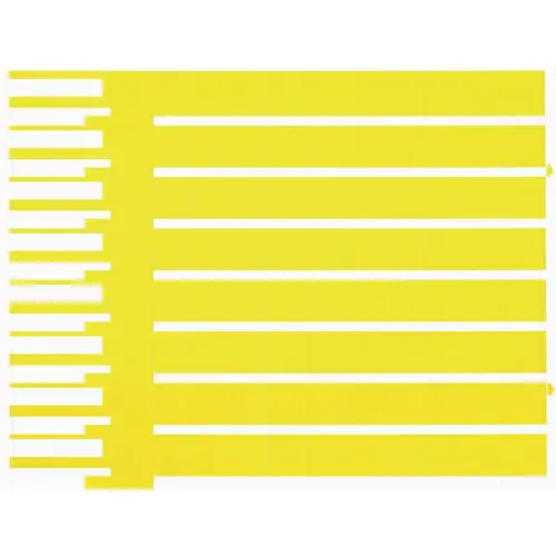 Bin Label/Price Ticket (250-Sheet) White/Yellow