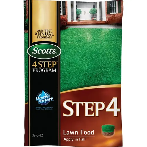 4 Step Program Step 4 12.50 Lb. 5000 Sq. Ft. Fall Lawn Food Off-White/Pink/Tan/White