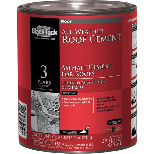 1 Qt. All-Weather Roof Cement Black