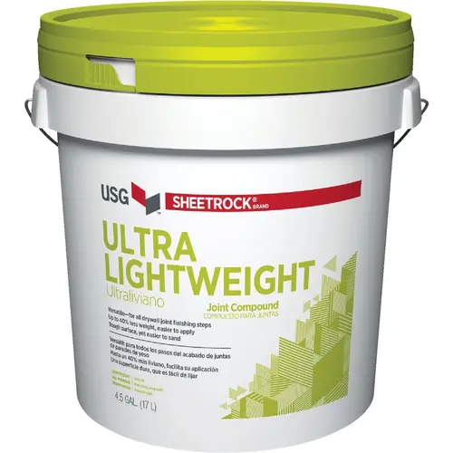4.5 Gal. Pre-Mixed Ultra Lightweight All-Purpose Drywall Joint Compound 4.5 Gal. Pre-Mixed Ultra Lightweight All-Purpose Drywall Joint Compound